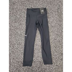 NWT Under Armour Womens Compression Ankle Leg‎ Fitted Black Leggings Small
